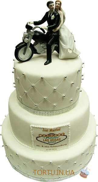 Весільний торт для байкера