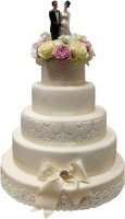 Шестиярусний весільний торт