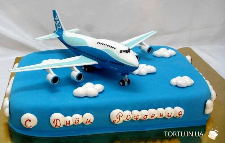 Торт з літаком