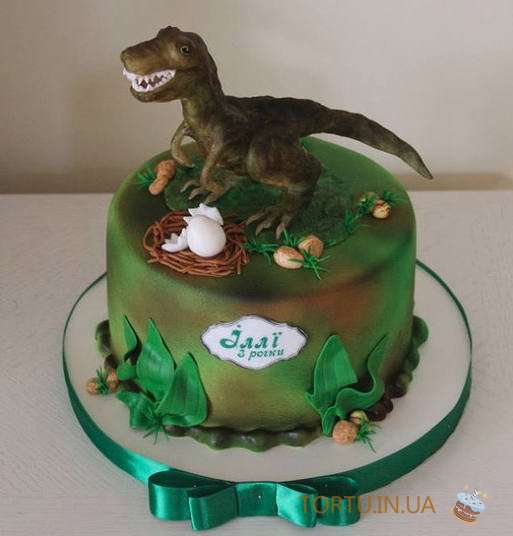 Торт з динозавром